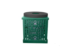 Dog Park Waste Receptacles Pet Waste Only Receptacle