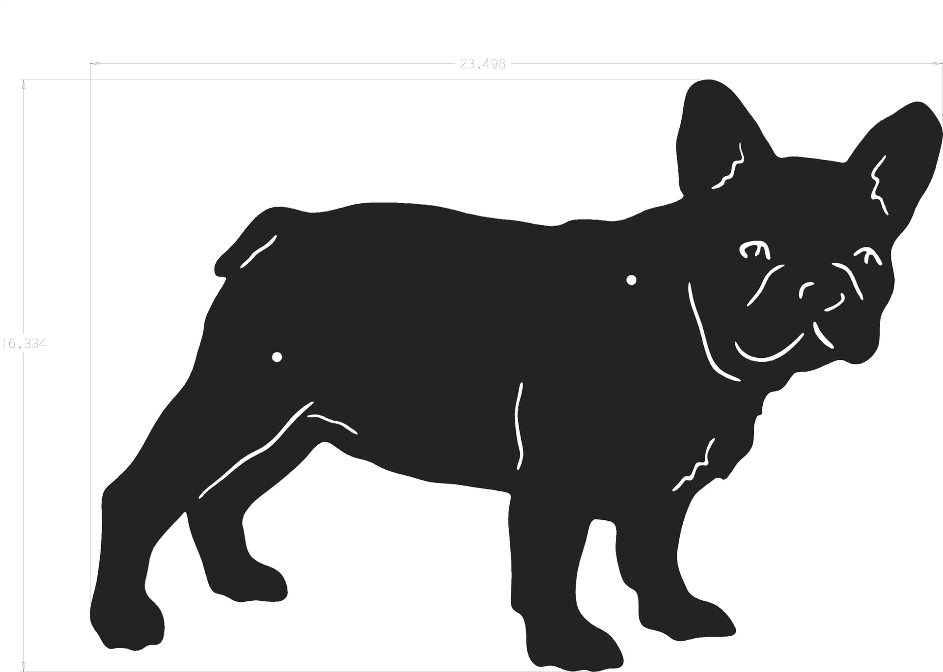 Silhouette French Bulldog