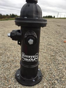 custom black fire hydrant for dog park