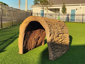 NatureDog&trade; Nature-Inspired Dog Park Equipment NatureDog&trade; Dog Through the Log