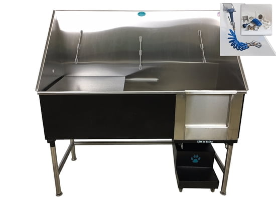 Elite Pet Wash Station w/ Plumbing Kit and Floor Grate