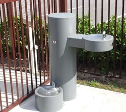 Barrier Free Fountain w/ Pet Bowl