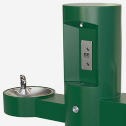 Pedestal Bottle Filler with Hand Rinse Station, Drinking Fountain and Pet Fountain