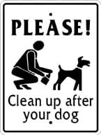Sign: Please Clean Up After Your Dog