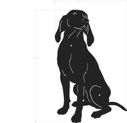 Site Furnishings & Amenities Silhouette - Vizsla