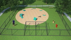 Dog Park Packages/Kits Canine Courtyard Deluxe System