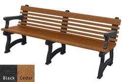 Dog Bone Bench 6' Engraved Back