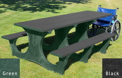 HDPE ADA 6' Picnic Table