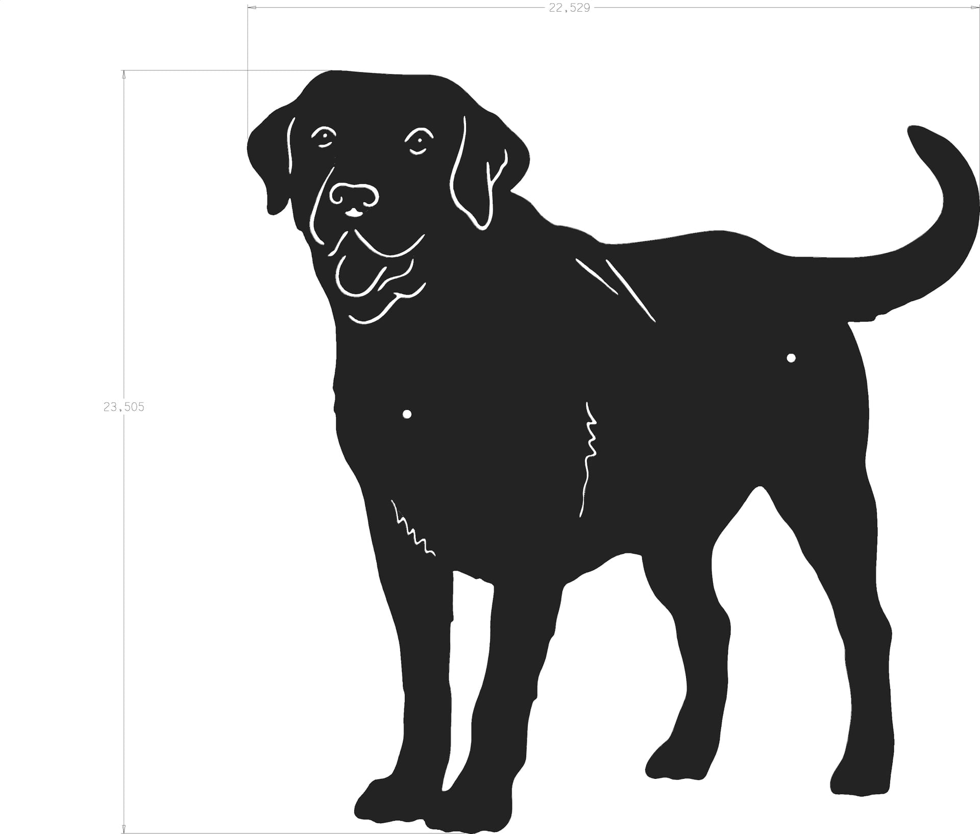 labrador silhouette png