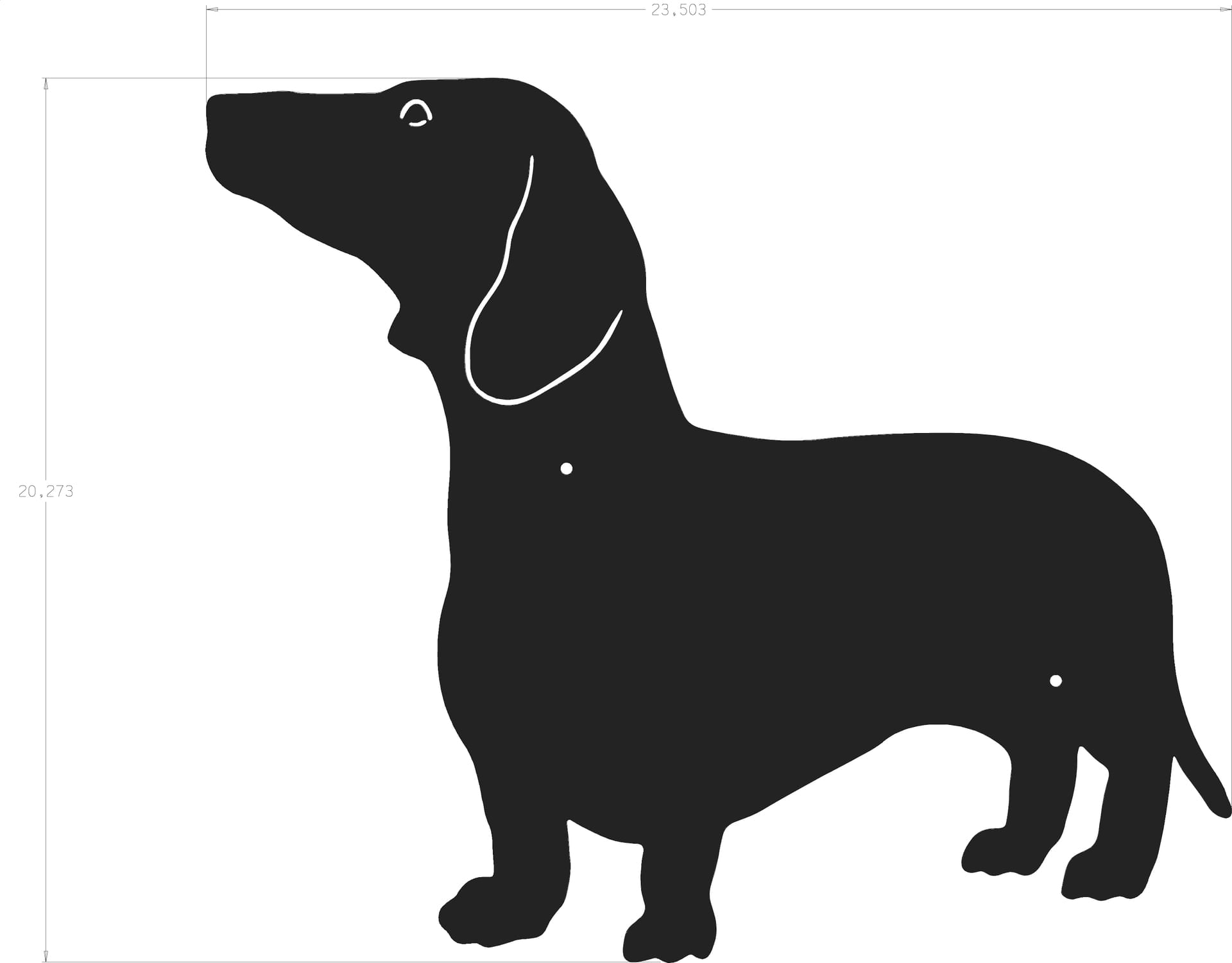 Dog Silhouette Dachshund