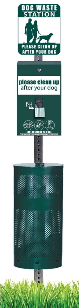Complete Dog Waste Station Single Pull
